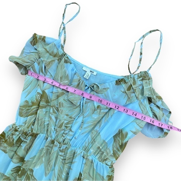 AMUSE Society Midsummer Floral Maxi Dress in Sea Wind | Size Large - Picture 14 of 16